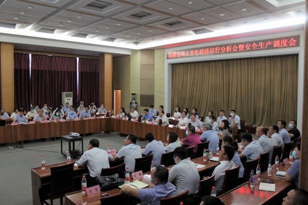 市英国beat365官方网站入口中文版集团组织召开上半年经济运行分析会暨安全工作调度会(图1)